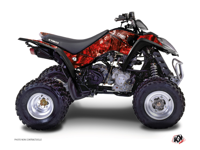 Kymco 90 MAXXER ATV Camo Graphic Kit Red