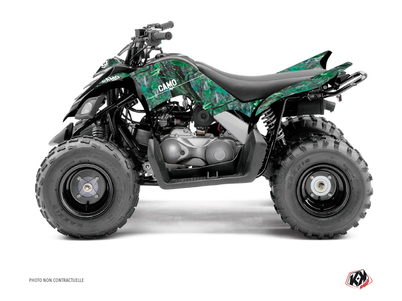Yamaha 90 Raptor ATV Camo Graphic Kit Green