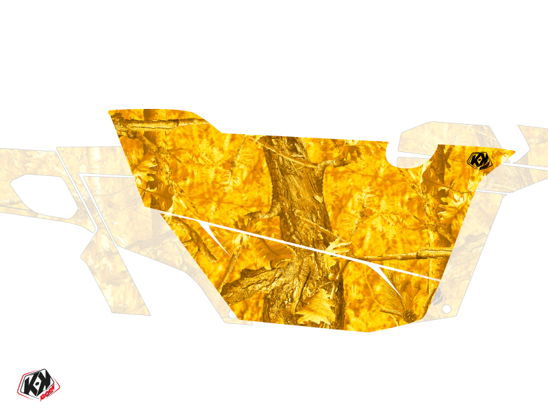 Kit Déco Portes Cabine Defender Camo Can Am Commander 2011-2017 Jaune