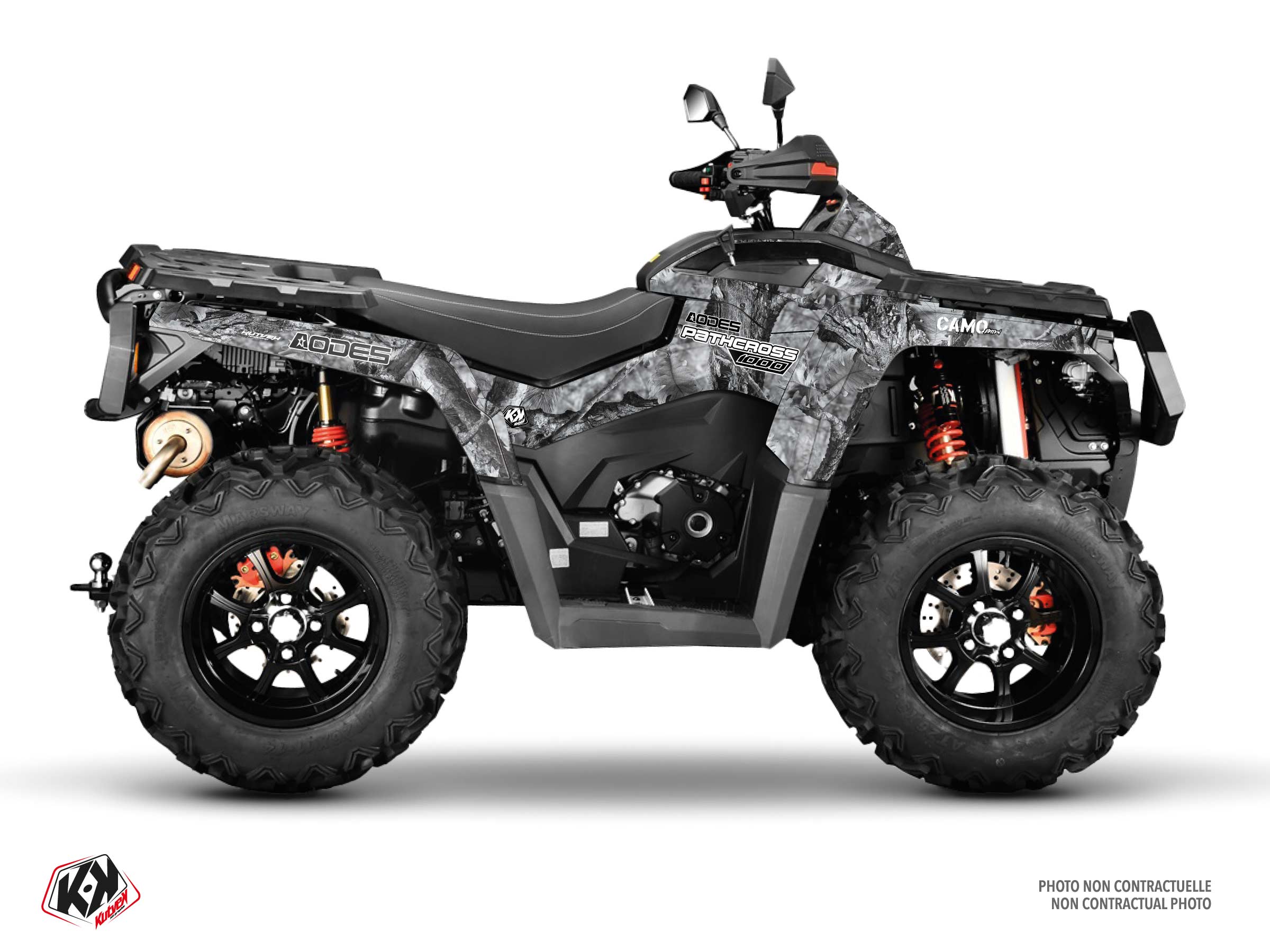 aodes atv camo  graphic kit grey
