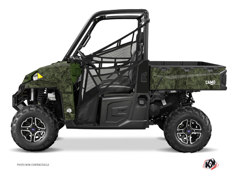 polaris utv camo  graphic kit green