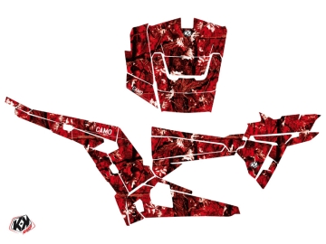 polaris utv camo graphic kit red | Kutvek