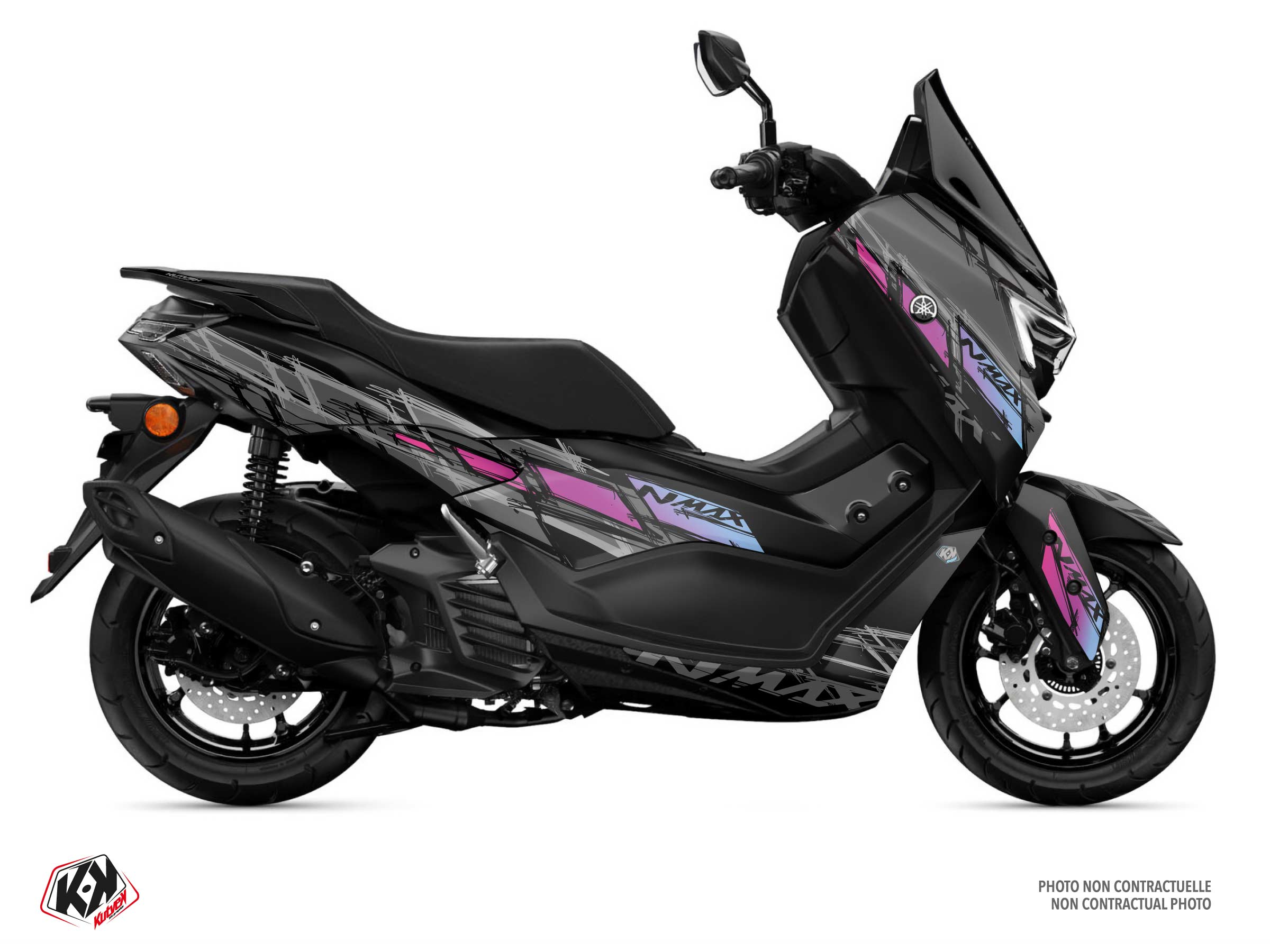 yamaha maxiscooter channel  graphic kit pink