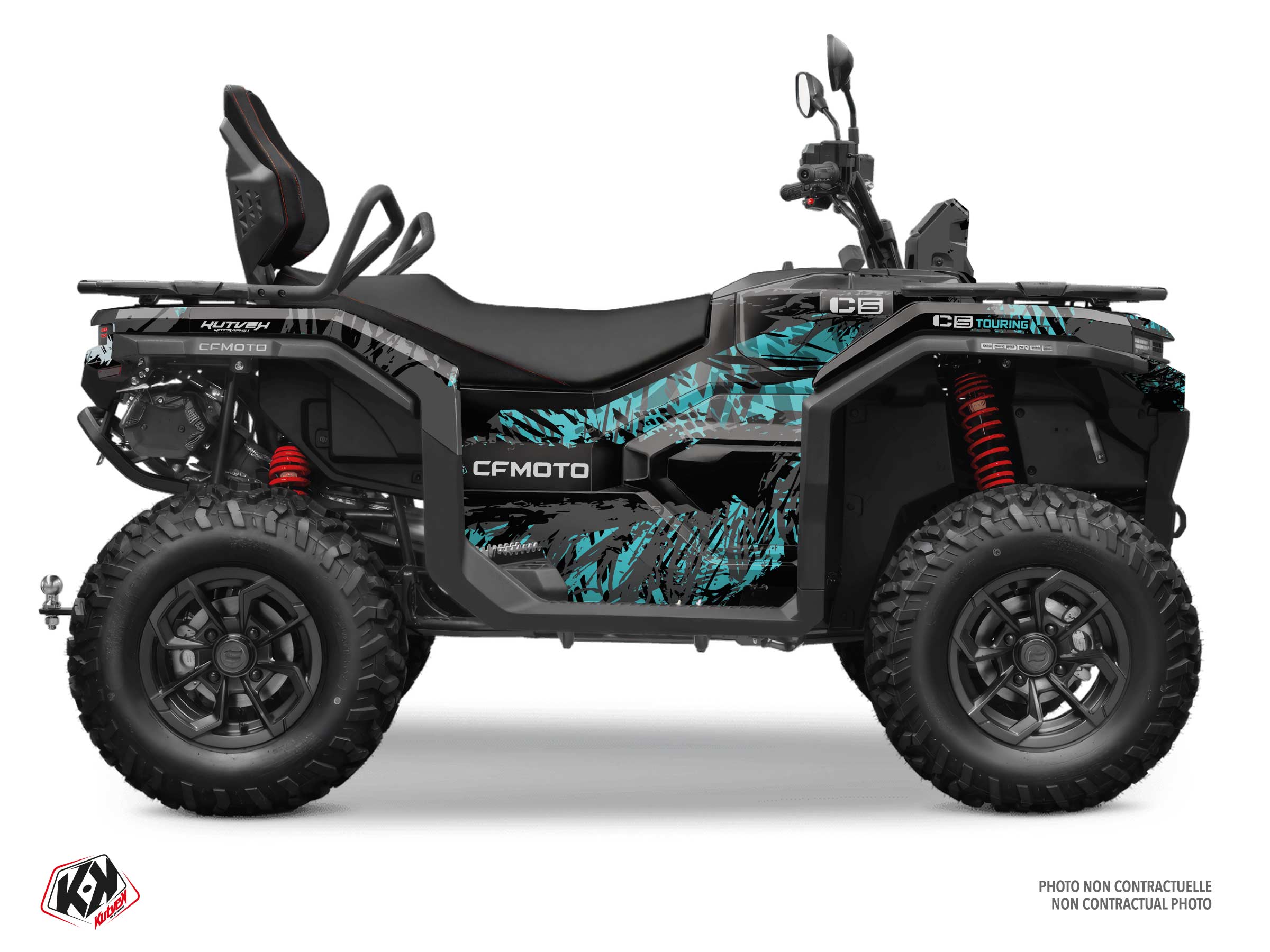 kit déco quad cf moto chaser noir 