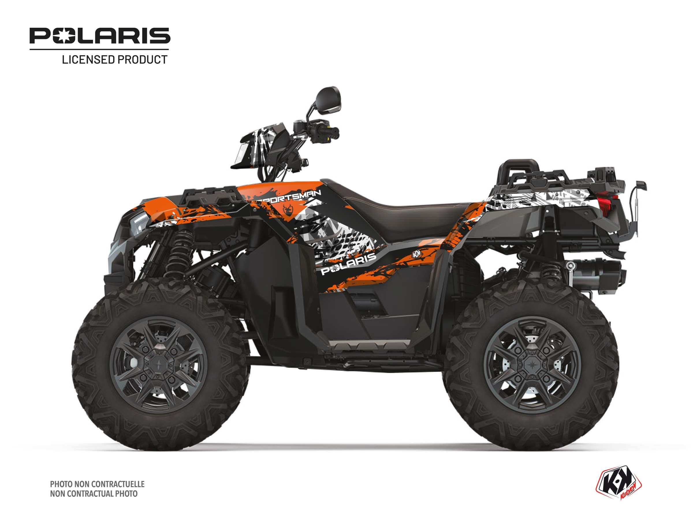 Polaris 1000 Sportsman XP S Forest ATV Chaser Graphic Kit Orange