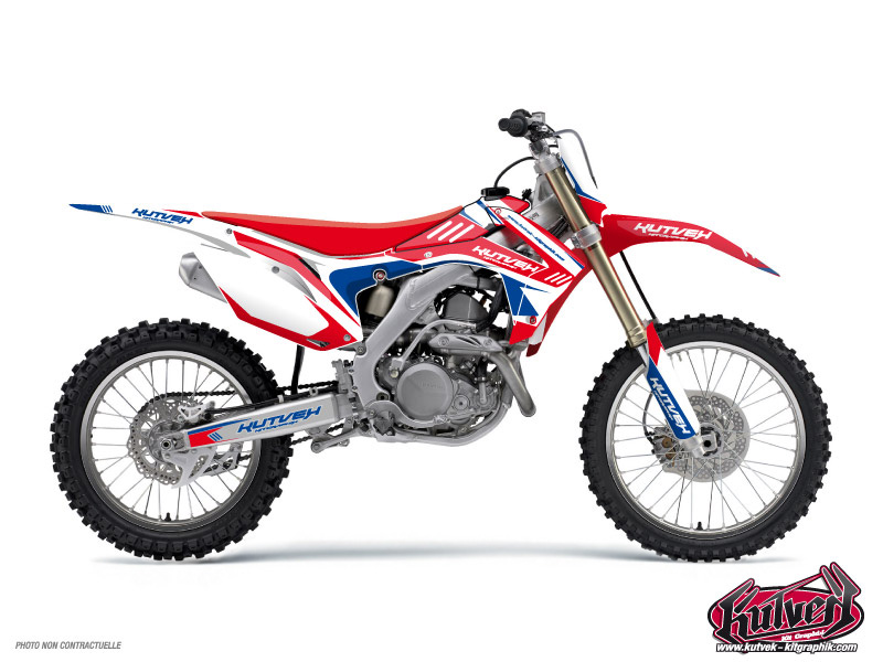 honda dirt bike chrono  graphic kit blue