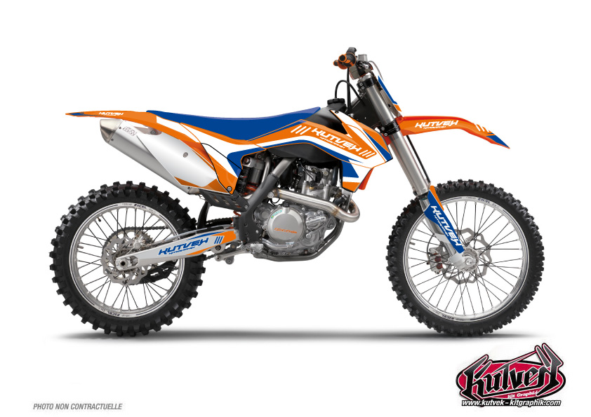 kit déco motocross ktm chrono bleu 