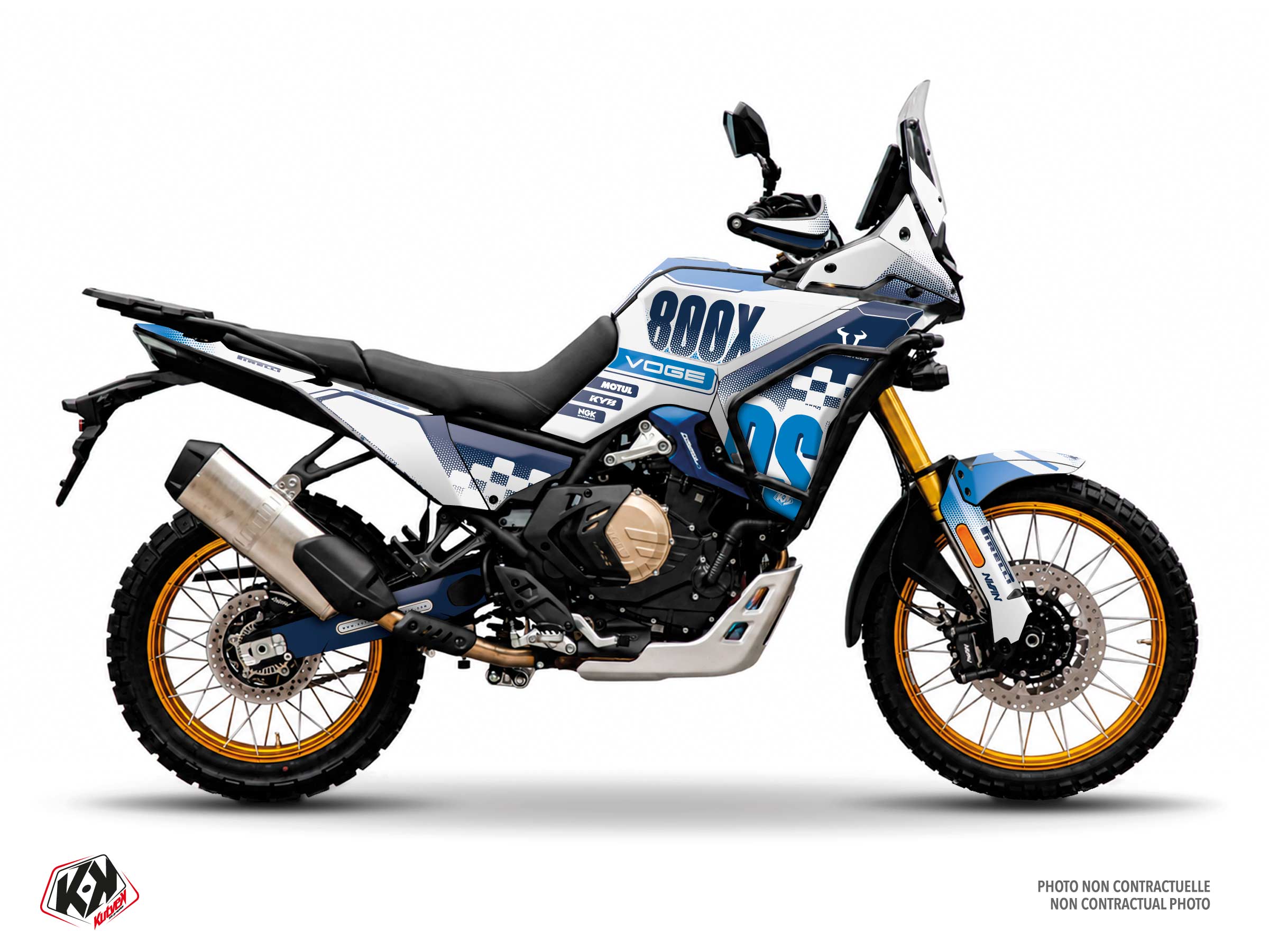 kit déco moto voge codec bleu 