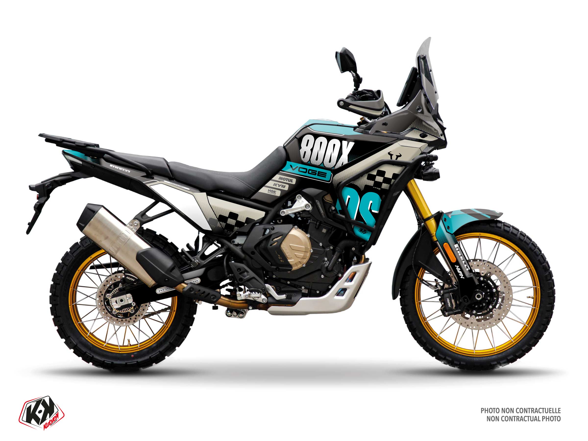 kit déco moto voge codec turquoise 
