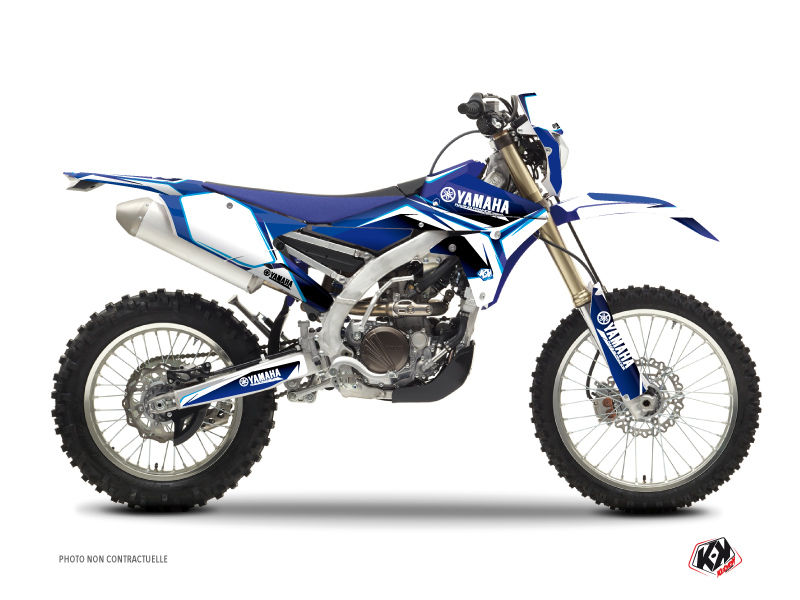 kit déco motocross yamaha concept bleu 