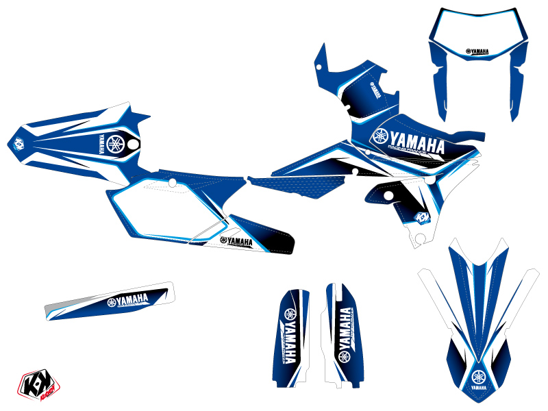 Yamaha 250 WRF Dirt Bike Concept Graphic Kit Blue