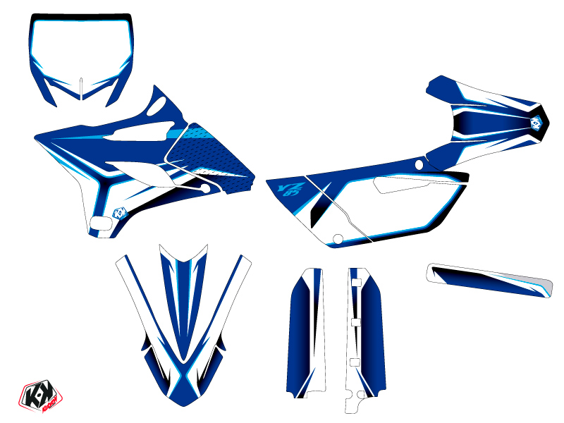 Kit Déco Moto Cross Concept Yamaha 85 YZ Bleu