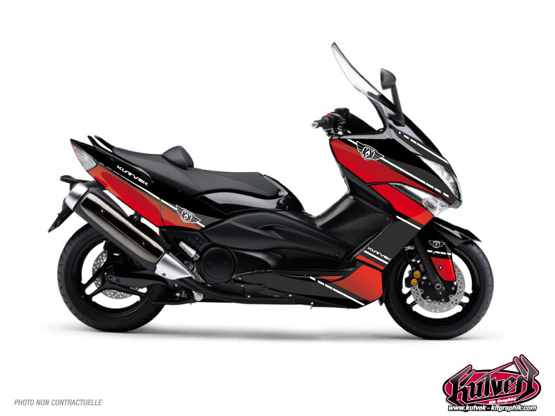 Yamaha TMAX 500 Maxiscooter Cooper Graphic Kit Red