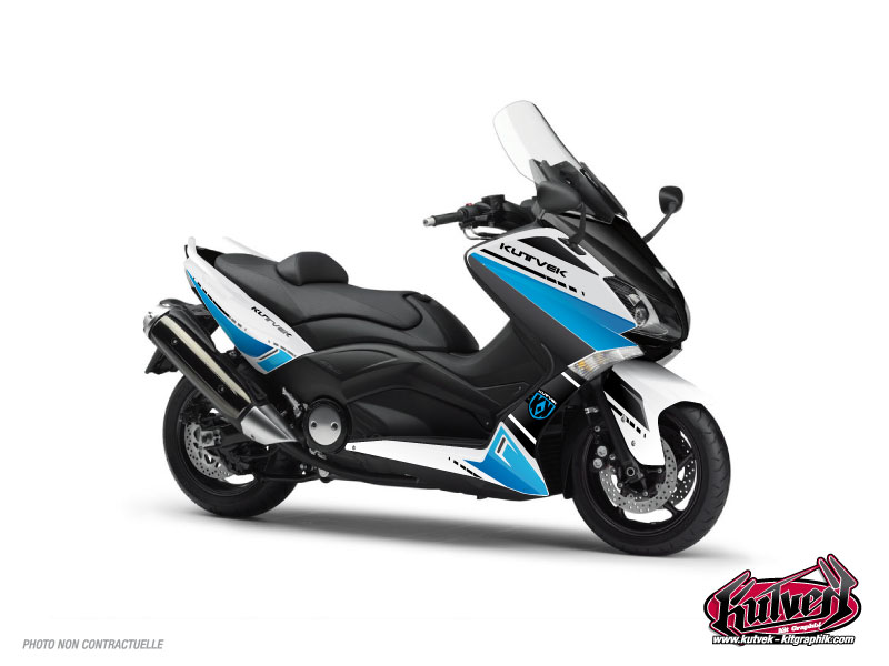 Yamaha TMAX 530 Maxiscooter Cooper Graphic Kit White Blue
