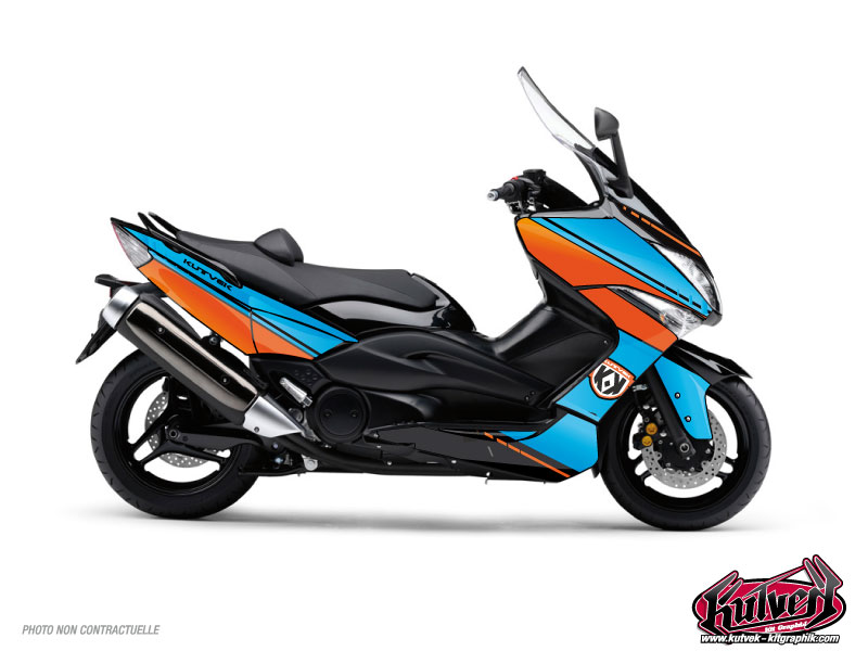 Yamaha TMAX 530 Maxiscooter Cooper Graphic Kit Blue Orange