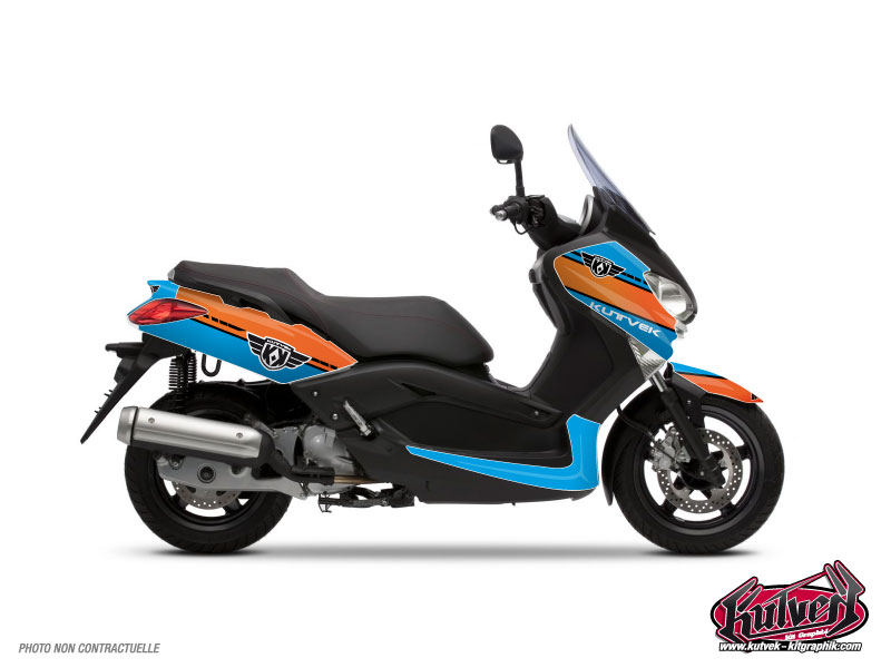 Yamaha XMAX 125 Maxiscooter Cooper Graphic Kit Blue Orange