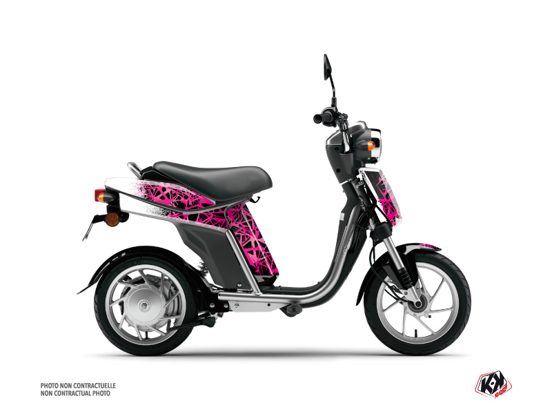 MBK Eco-3 Scooter Cosmic Graphic Kit Pink