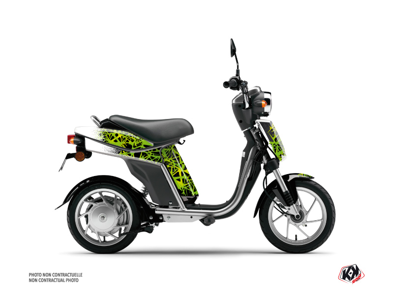 MBK Eco-3 Scooter Cosmic Graphic Kit Green