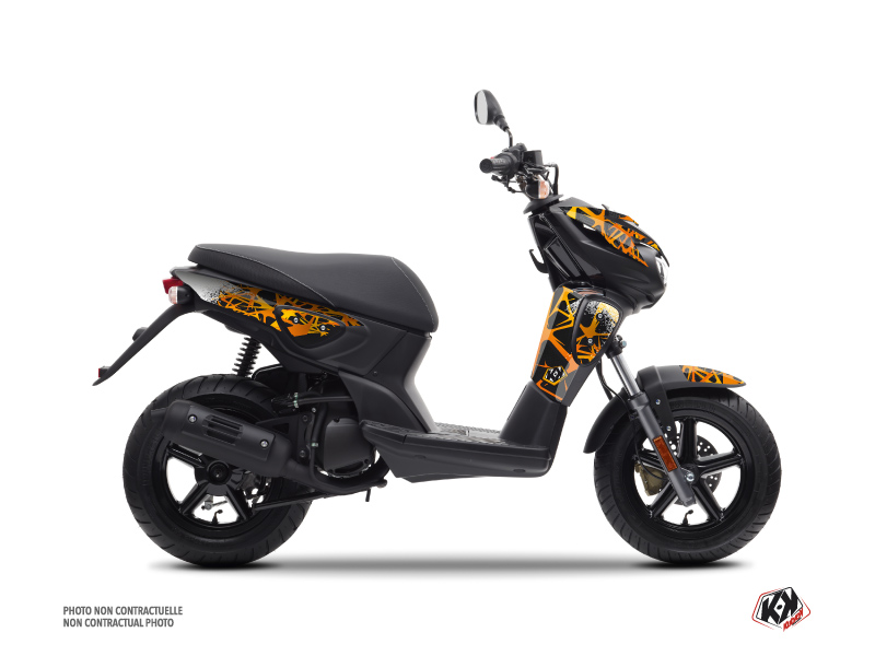 yamaha scooter cosmic  graphic kit orange