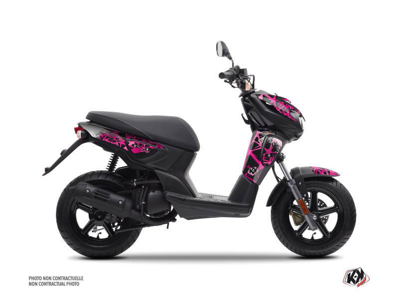 yamaha scooter cosmic  graphic kit pink