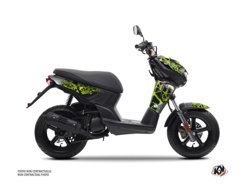 yamaha scooter cosmic  graphic kit green