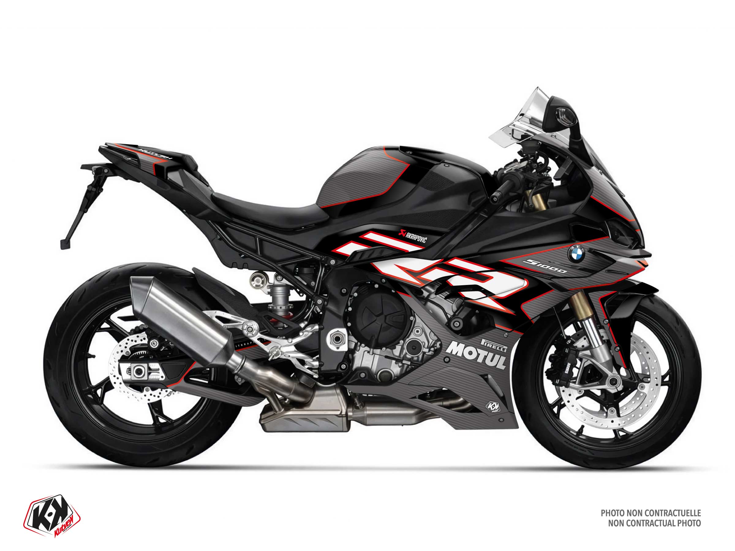 bmw street bike crt  graphic kit black