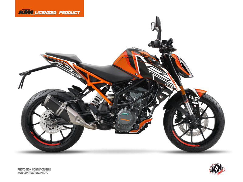 ktm street bike crux  graphic kit orange