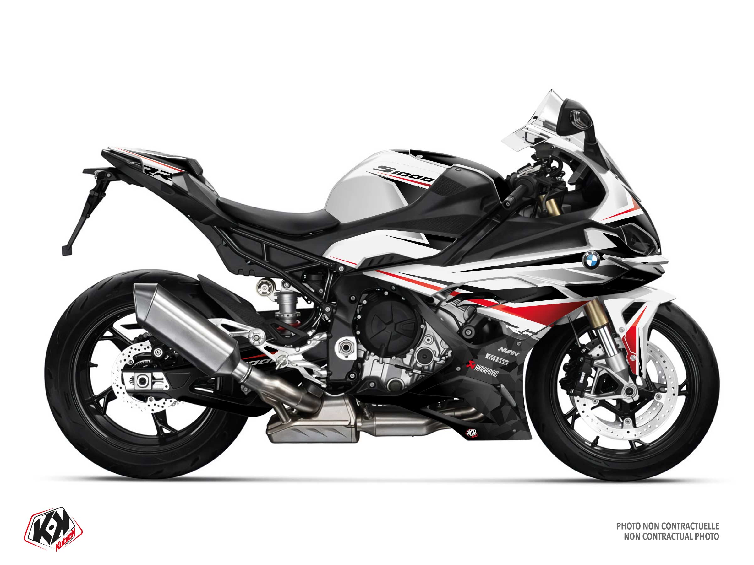 bmw street bike dart  graphic kit white