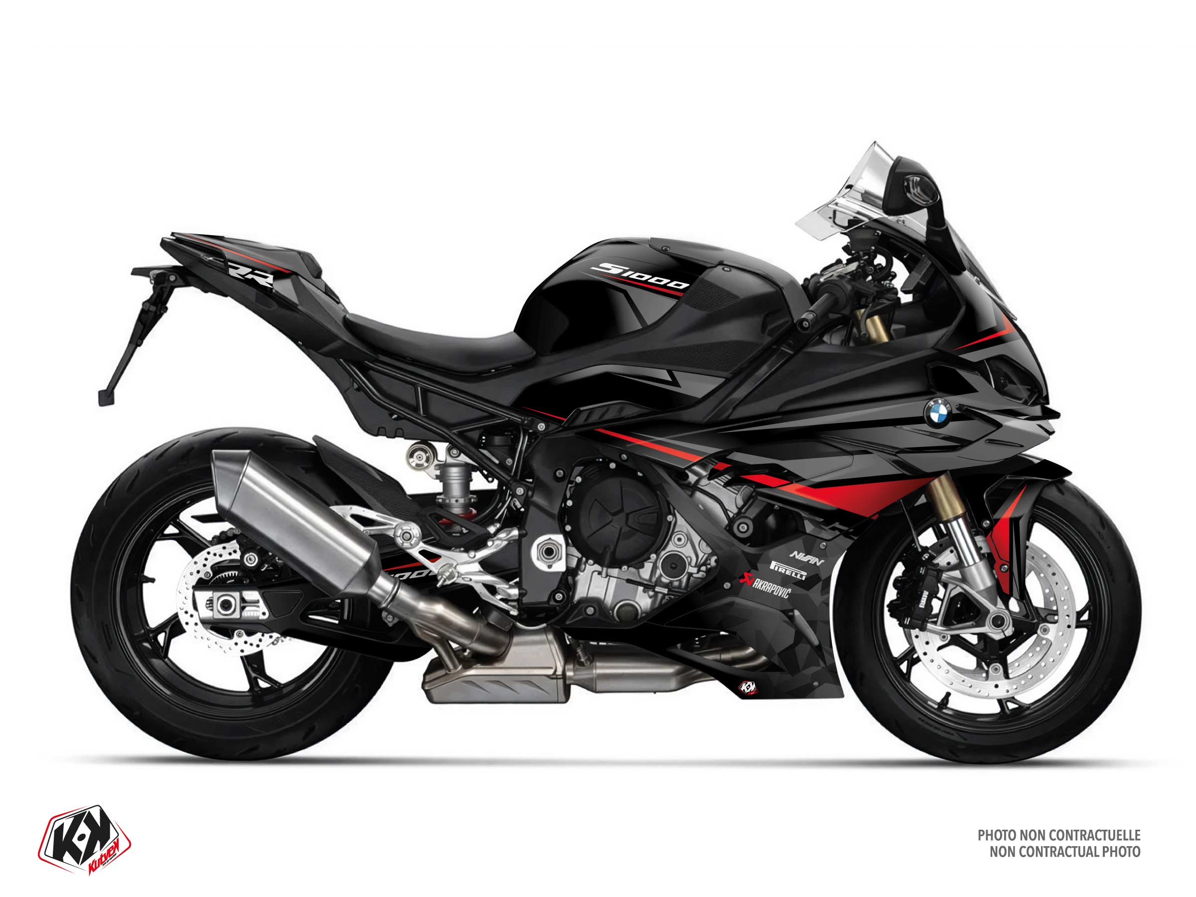 bmw street bike dart  graphic kit black
