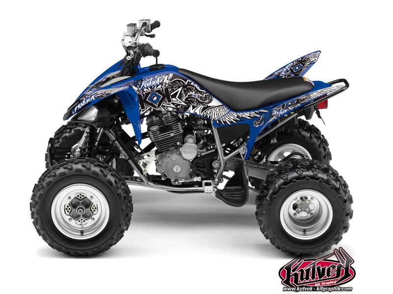 Yamaha 250 Raptor ATV Demon Graphic Kit Blue