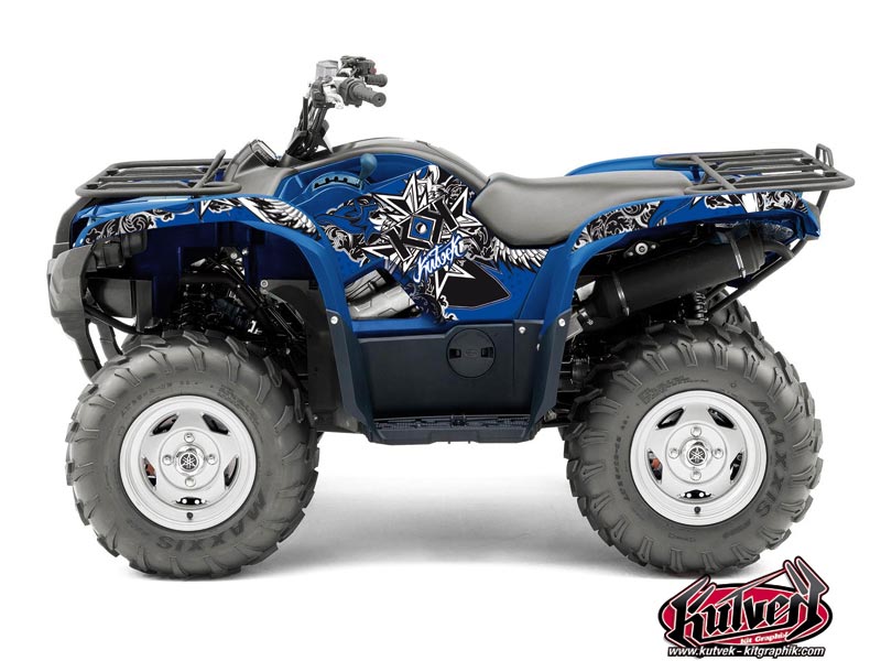 Yamaha 550-700 Grizzly ATV Demon Graphic Kit Blue