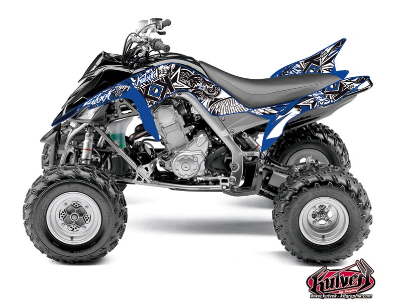 Yamaha 700 Raptor ATV Demon Graphic Kit Blue