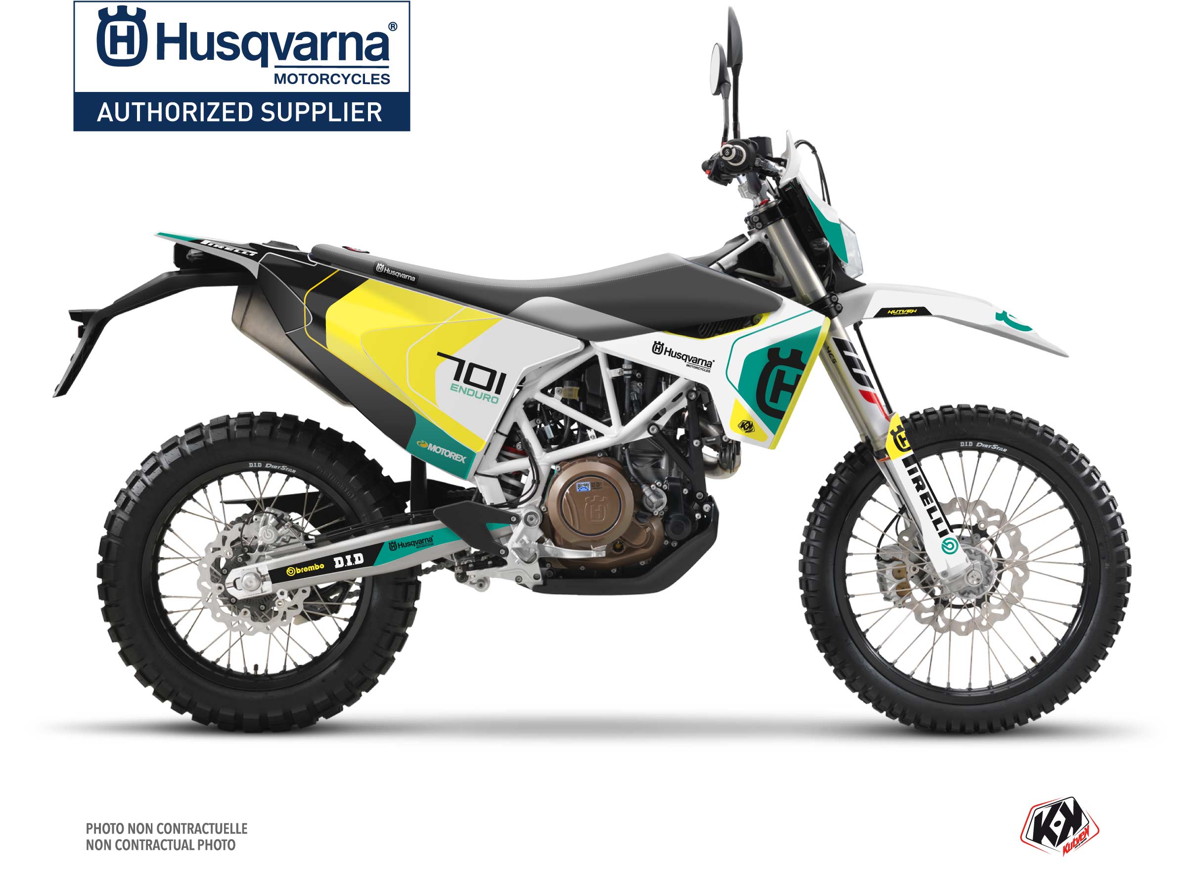 Kit Déco Moto Cross Diskovery Husqvarna 701 Enduro Vert