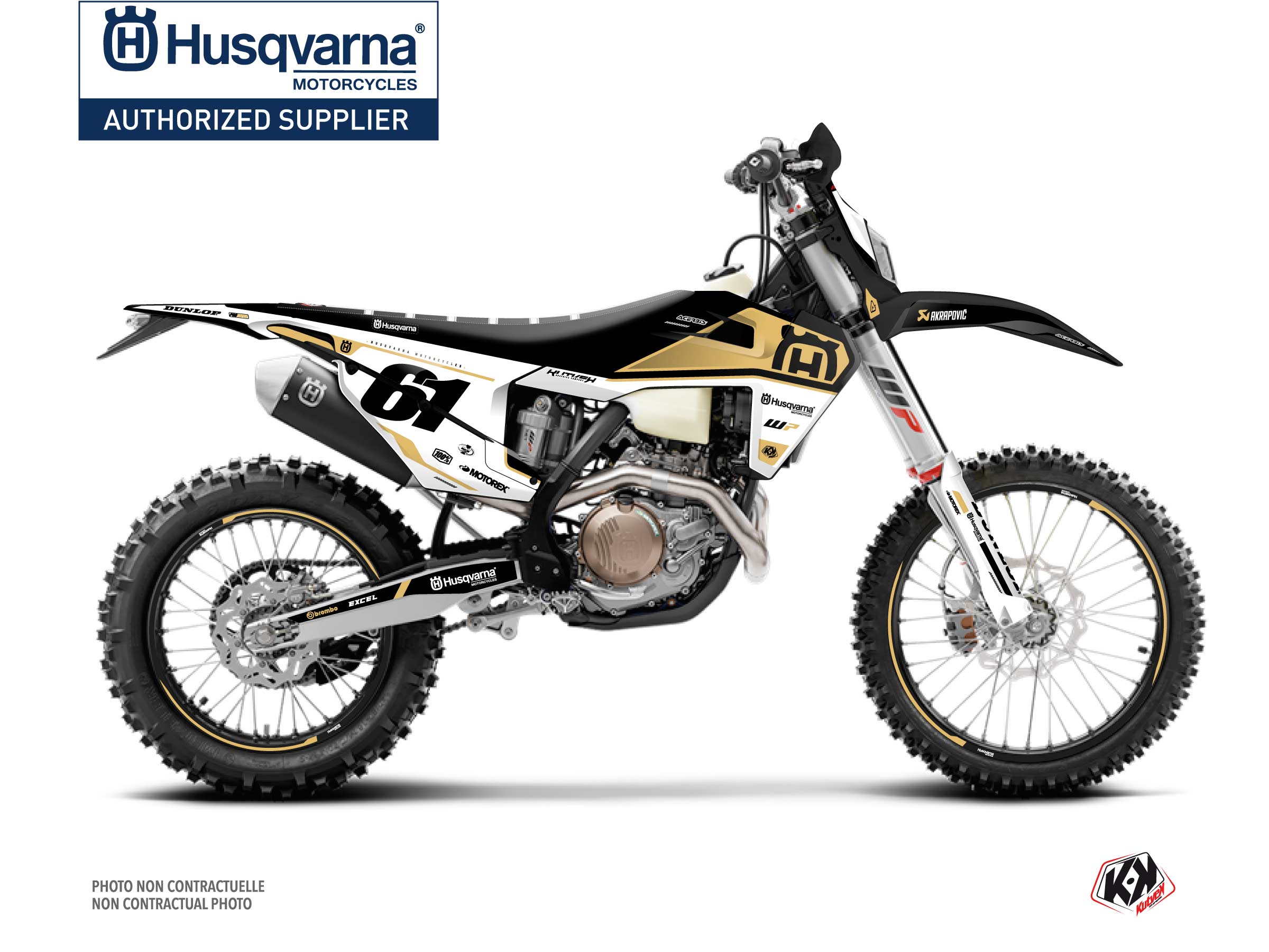Husqvarna 150 TE Dirt Bike D-SKT Graphic Kit Sand
