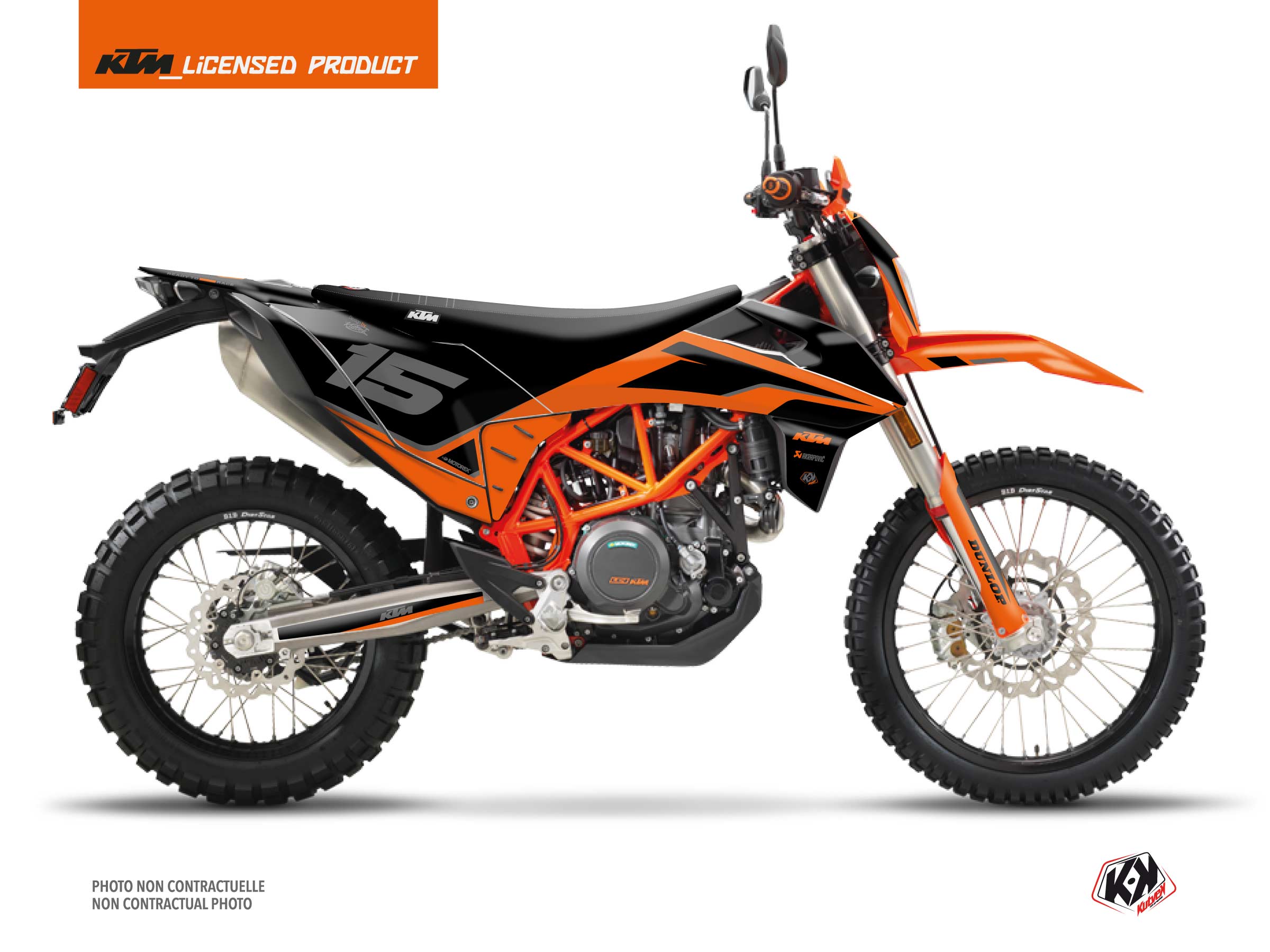 Kit Déco Moto Cross DNA KTM 690 ENDURO R Orange