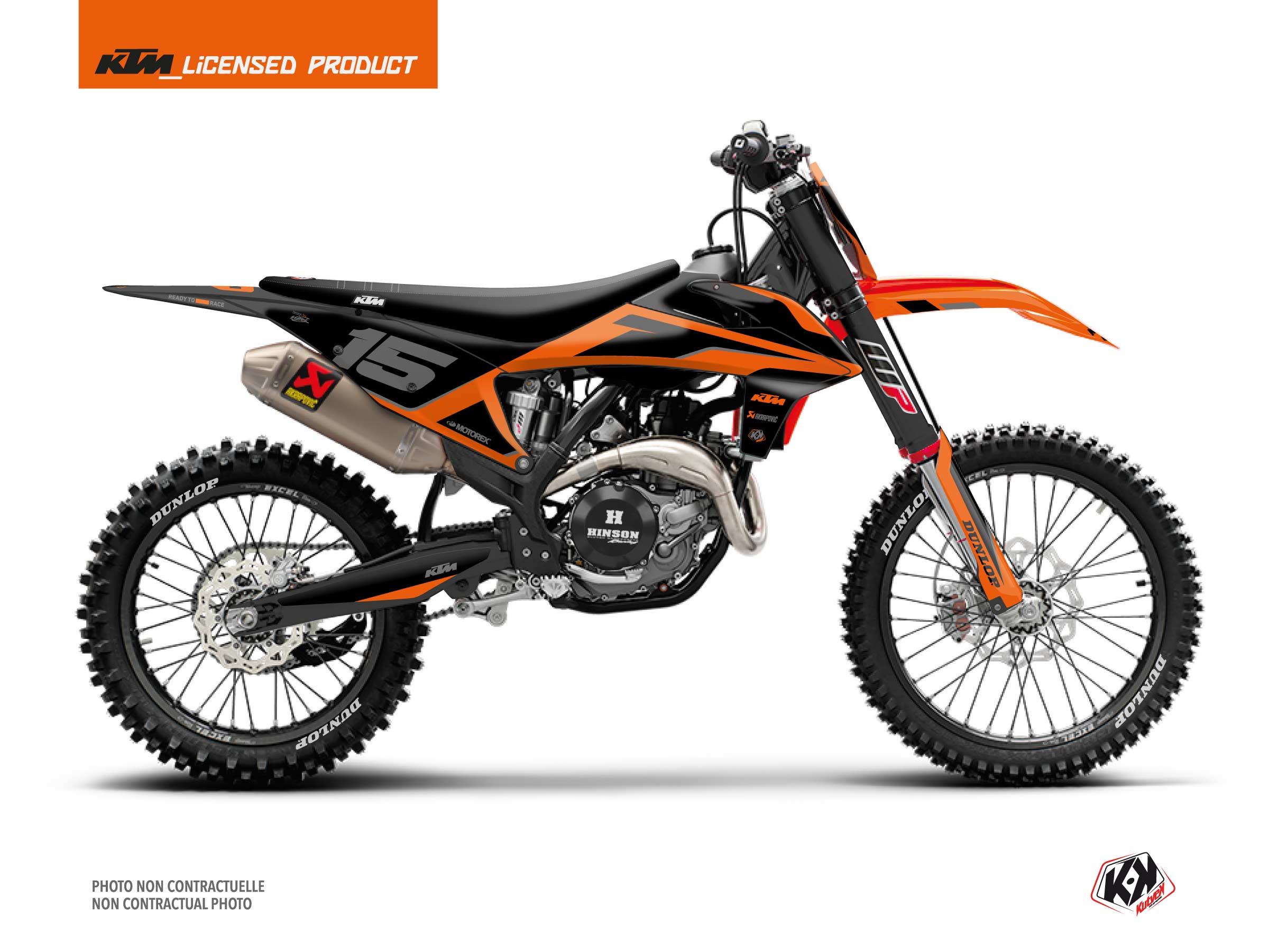 ktm dirt bike dna  graphic kit orange