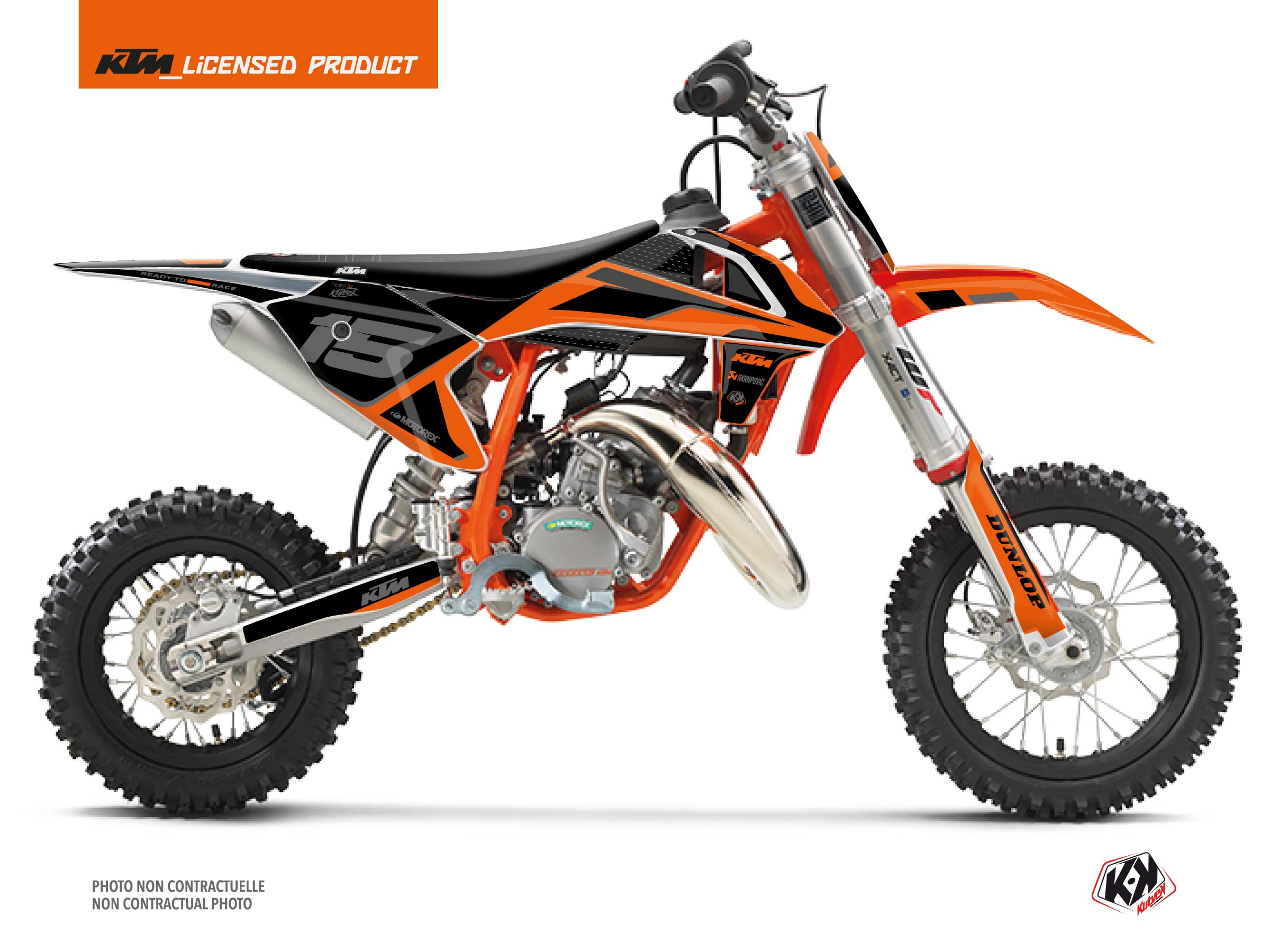 KTM 50 SX Dirt Bike DNA Graphic Kit Orange
