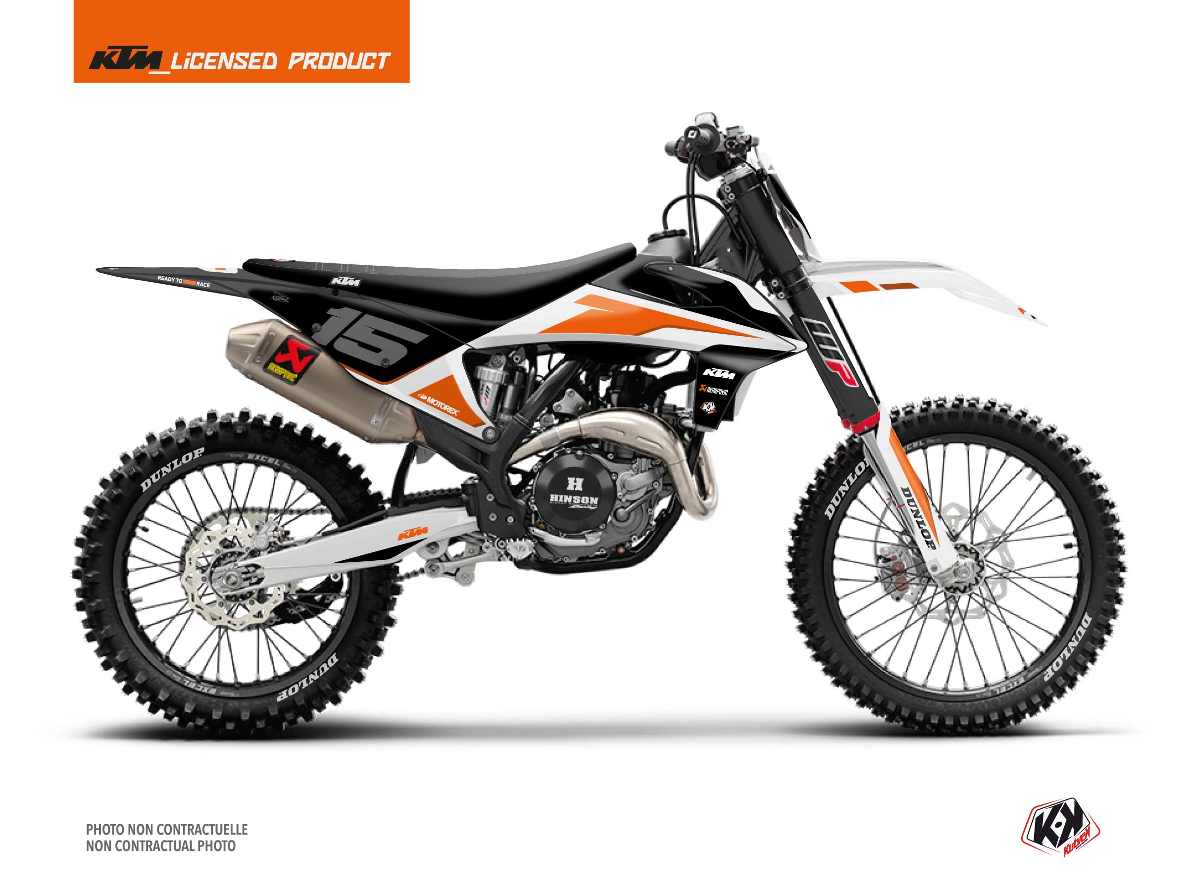 ktm dirt bike dna  graphic kit white