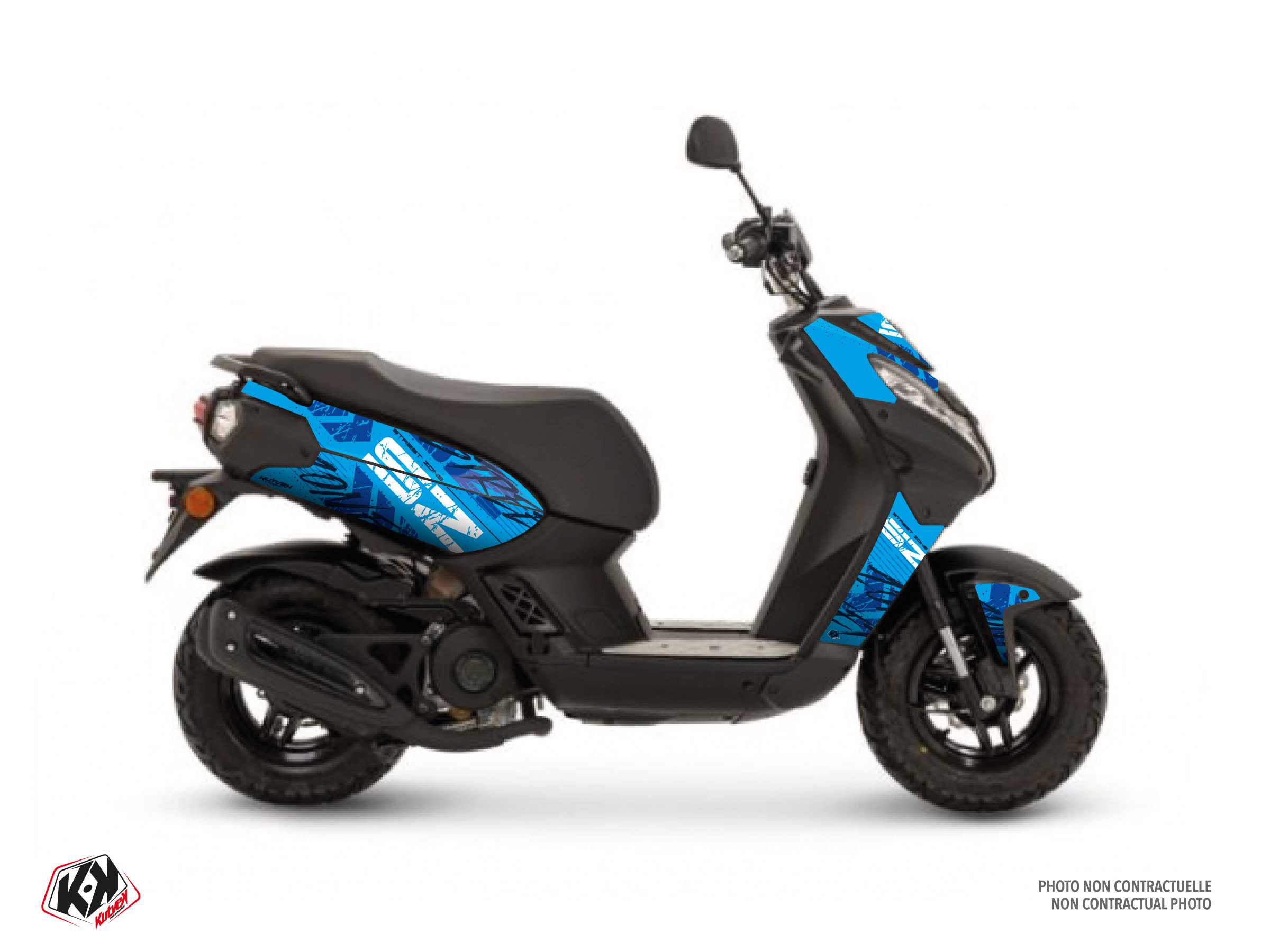 PEUGEOT STREETZONE 50 4T NAKED SCOOTER DOT GRAPHIC KIT BLUE