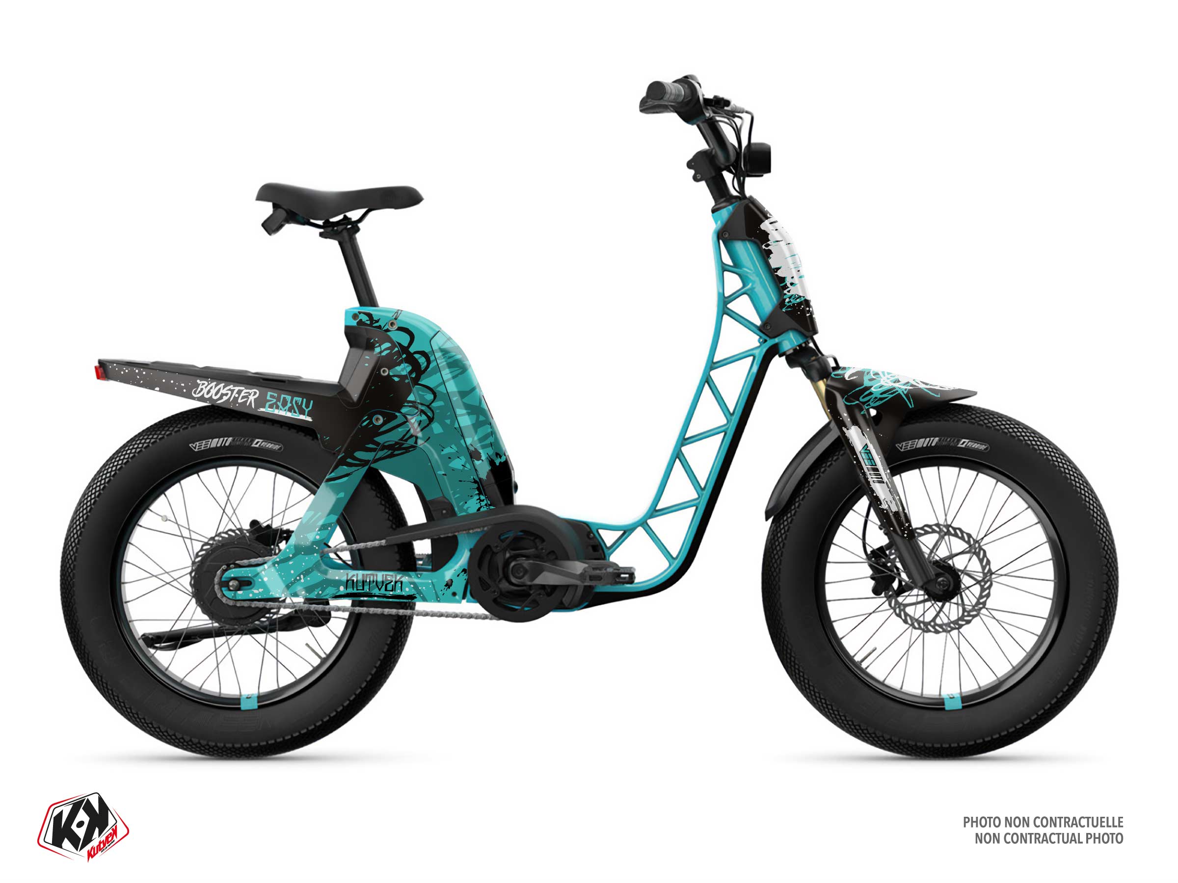 yamaha scooter drip  graphic kit cyan