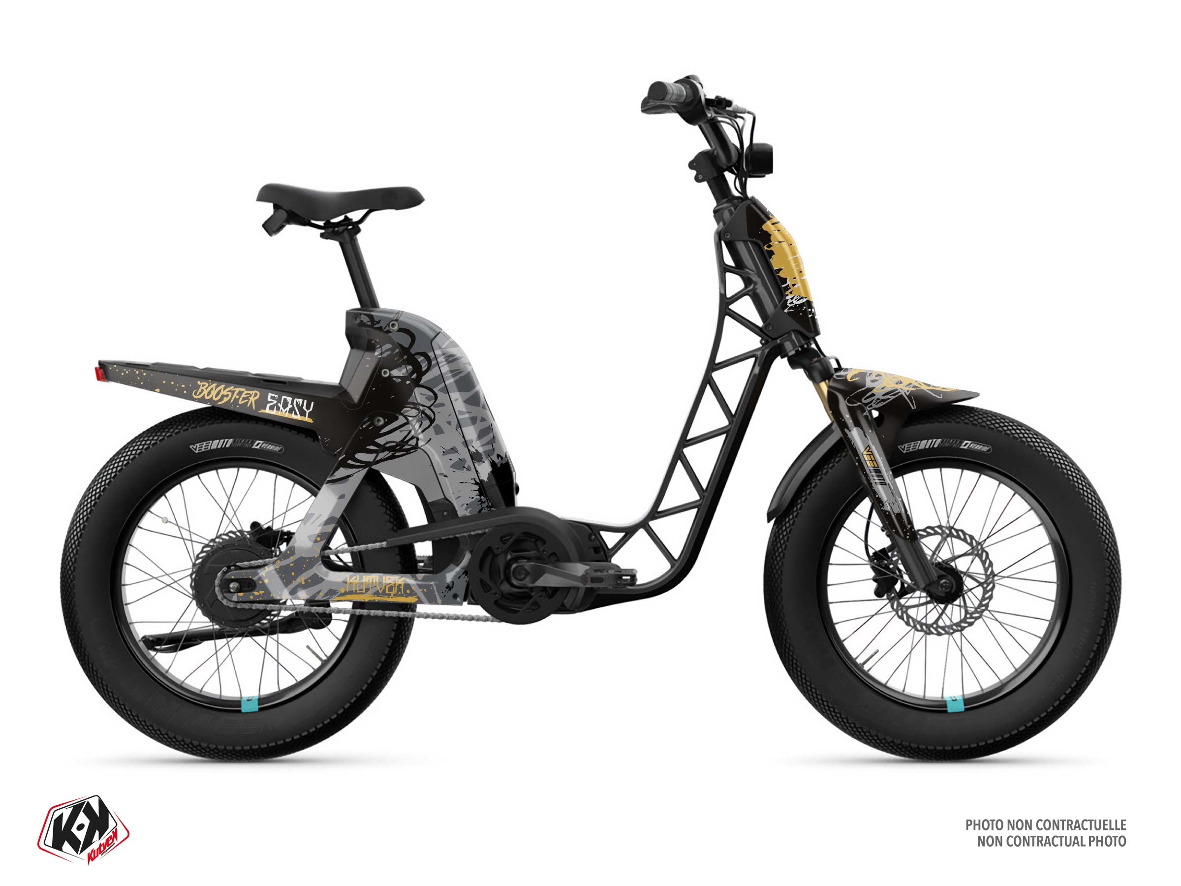 yamaha scooter drip  graphic kit gold