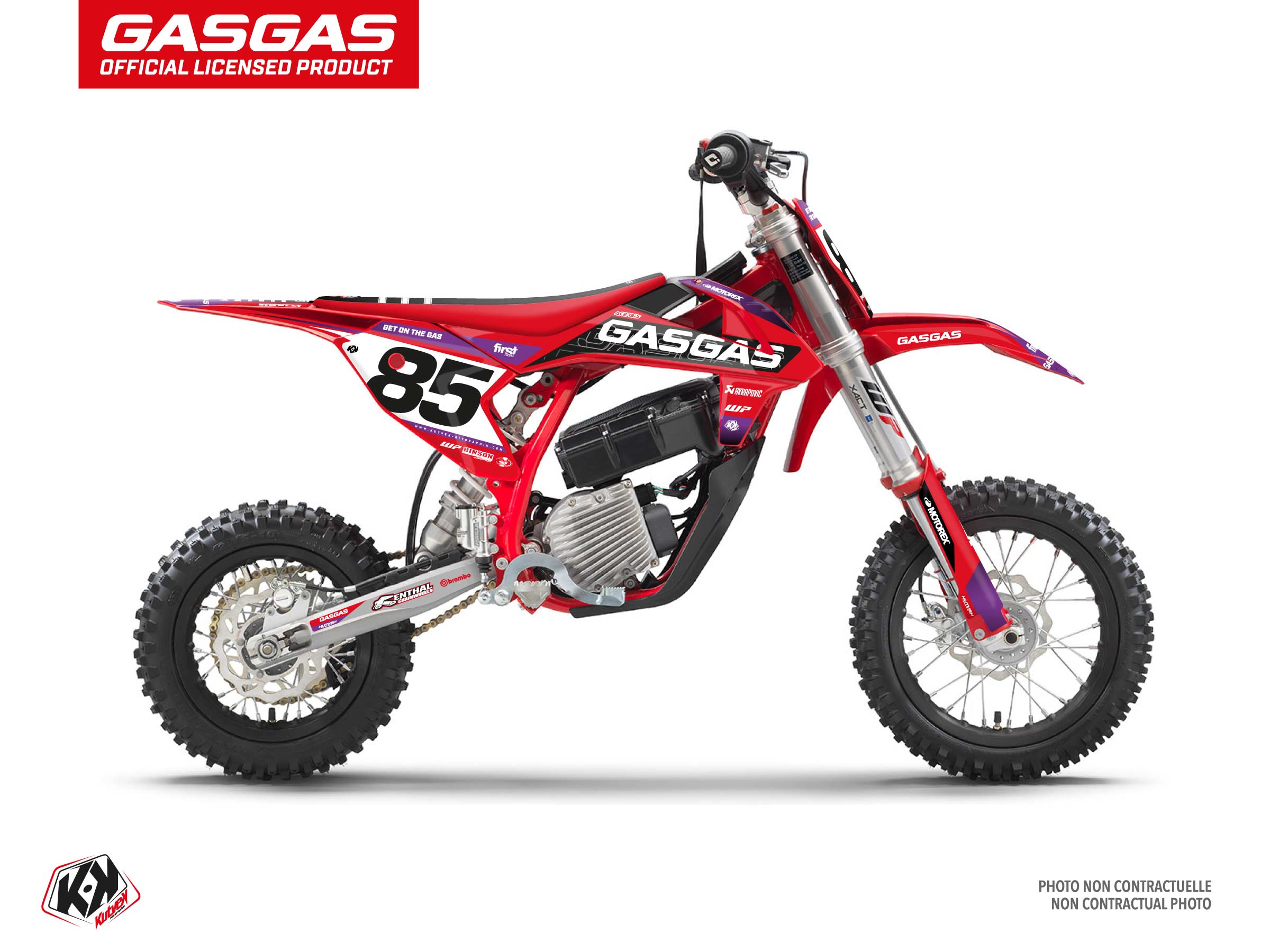 Kit Déco Motocross Drop Gasgas Mc-e 5 Rouge