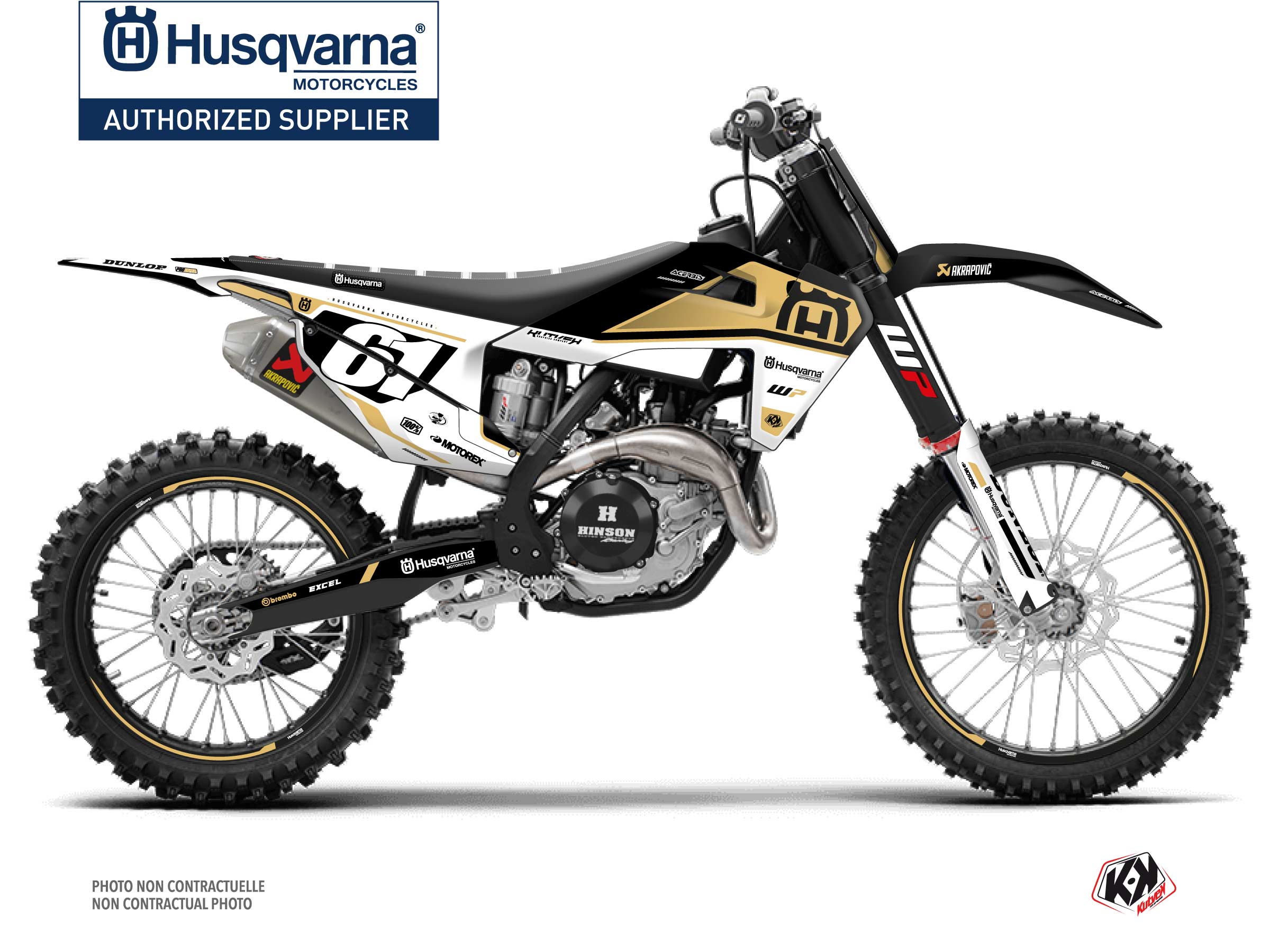 Kit Déco Moto Cross D-SKT Husqvarna FC 250 Sable