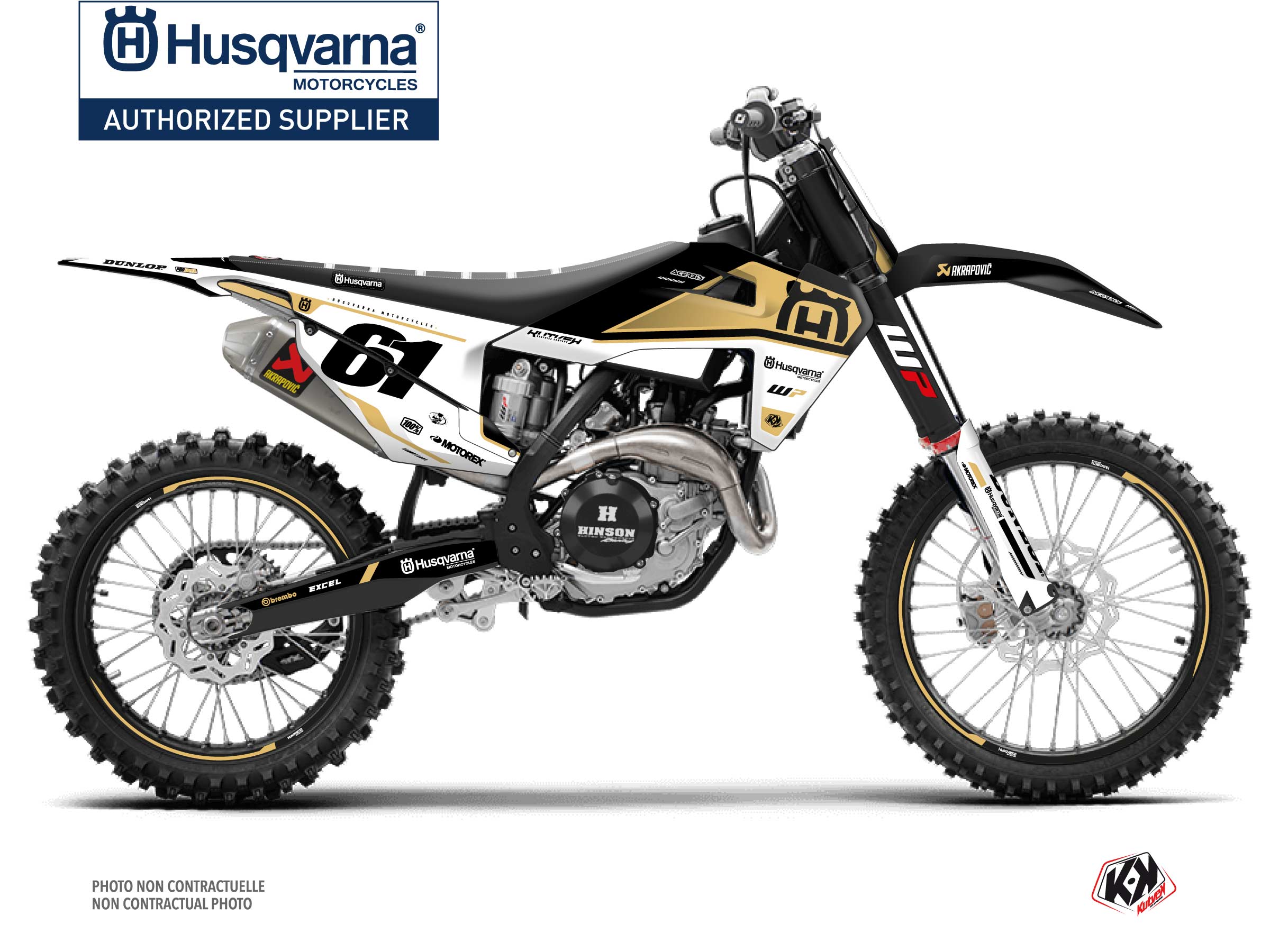Kit Déco Moto Cross D-SKT Husqvarna FC 350 Sable