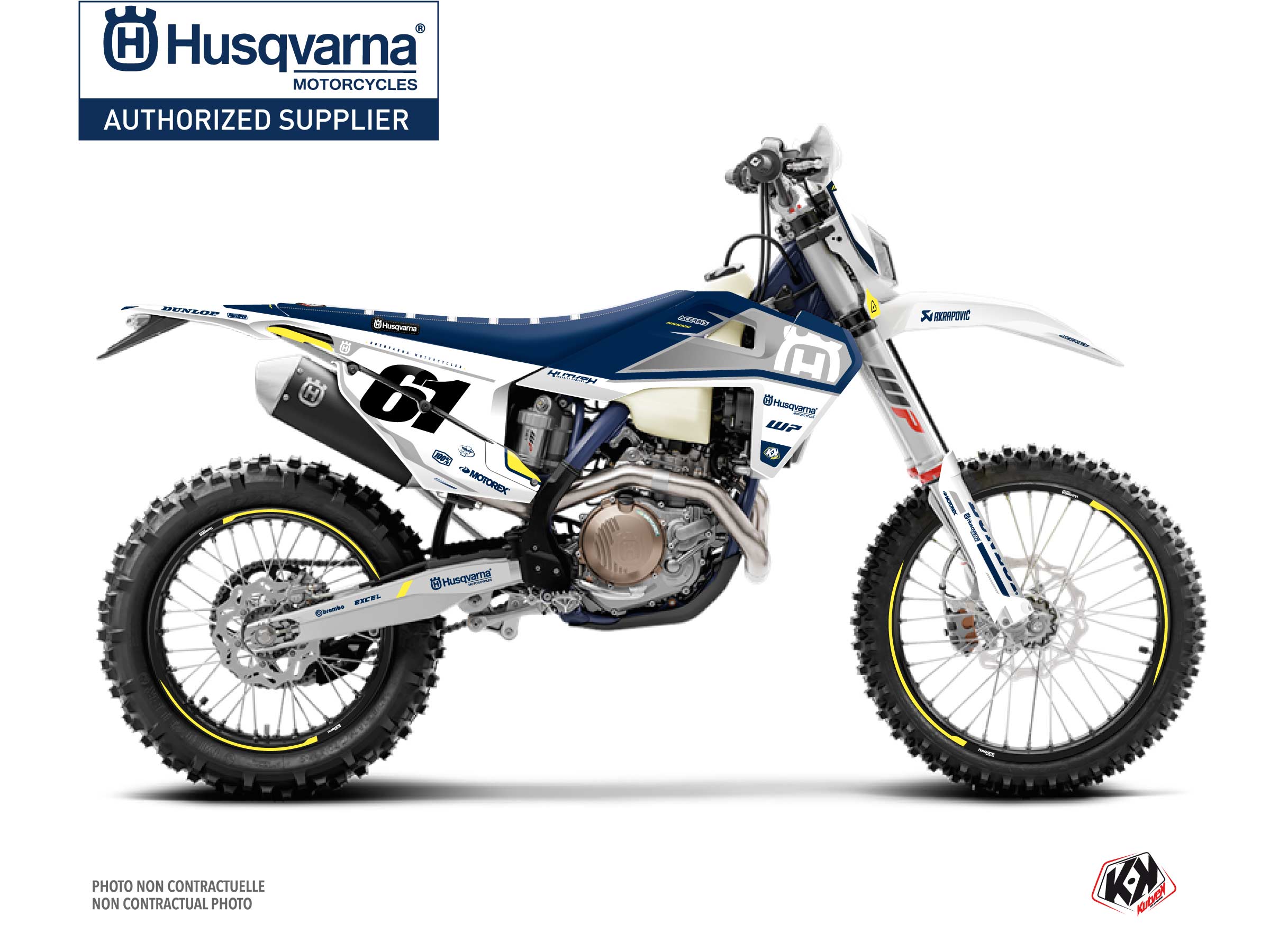Husqvarna 450 FE Dirt Bike  D-SKT Graphic Kit Blue