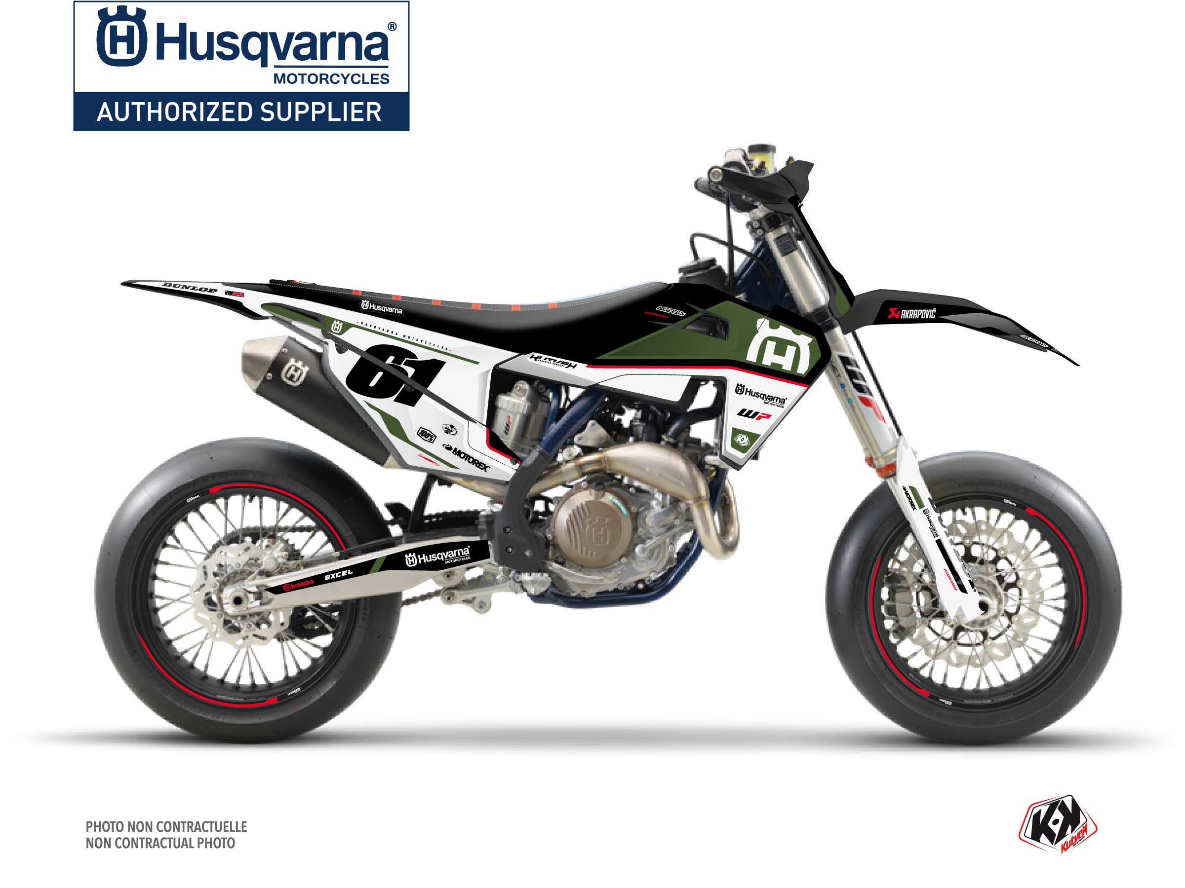 Husqvarna 450 FS Dirt Bike D-SKT Graphic Kit Kaki