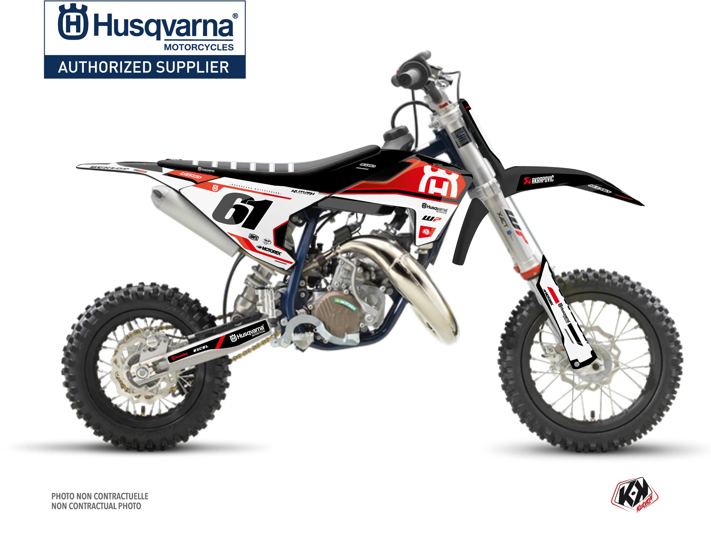 Husqvarna TC 50 Dirt Bike D-SKT Graphic Kit Red