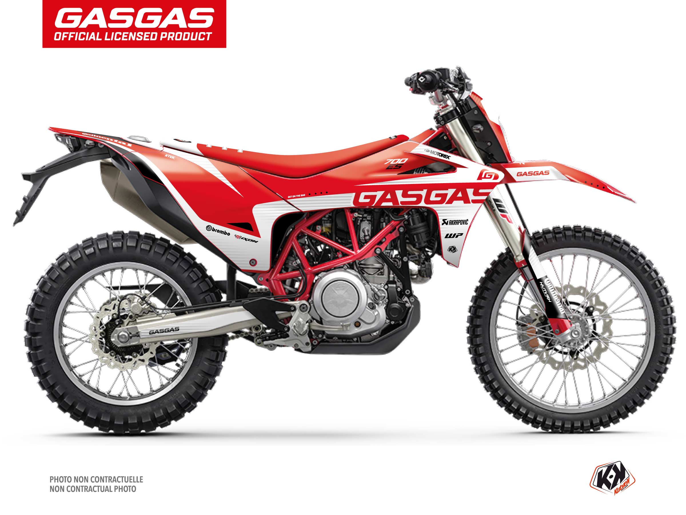 Kit Déco Moto Cross Dynamik GASGAS ES 700 Rouge