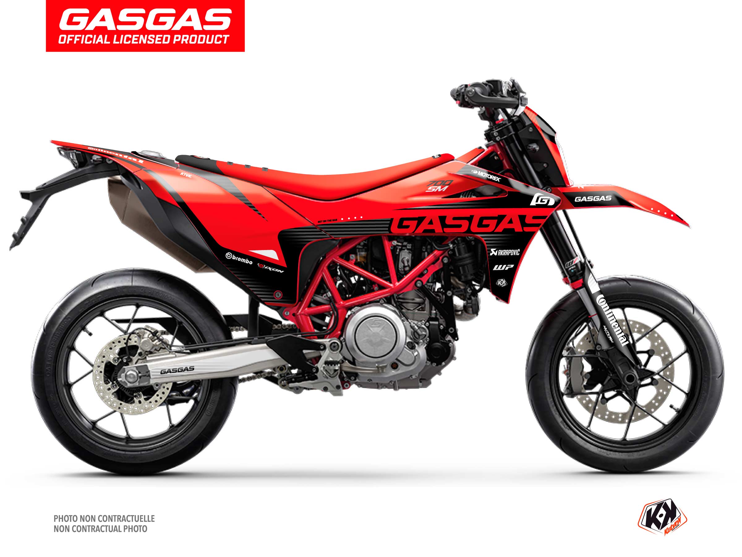 Kit Déco Moto Cross Dynamik GASGAS SM 700 Noir