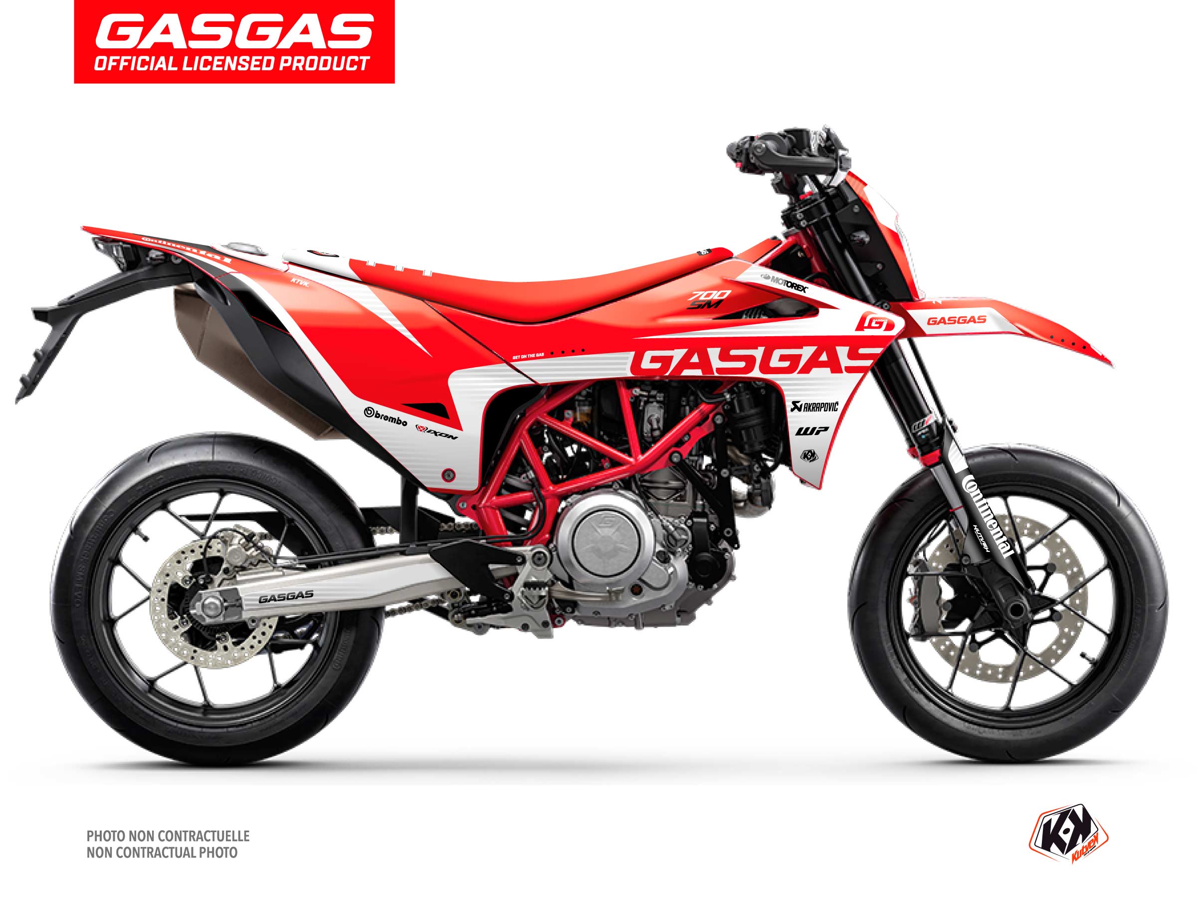 Kit Déco Moto Cross Dynamik GASGAS SM 700 Rouge